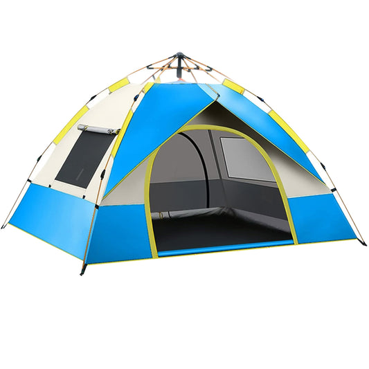 Camping Tent 1/2/3 Person Tents for Family Camp Tent Waterproof Windproof Outdoor for Backpacking Hiking Easy Setup with Storage Bag,8 Ground ding,4 Windproof Rope