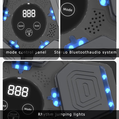 Music Boxing Machine for Kids, Smart Bluetooth Boxing Machine with Boxing Gloves, Wall Mounted Electronic Boxing Training Punching Equipment with Display Screen, Workout Machine for Home Indoor Gym