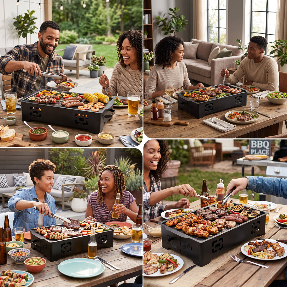 Home Insulated Serving Tray Set, 5QT Stainless Steel Insulated Serving Tray with Fuel Holder and Water Tray—Perfect for family gatherings, parties, events, weddings, camping, and dinner parties