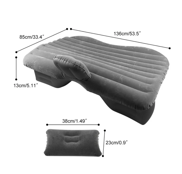 Car Mattress, 85cm Portable Travel Camping Inflatable Air Mattress, for Travel Bed Home Outdoor Camping