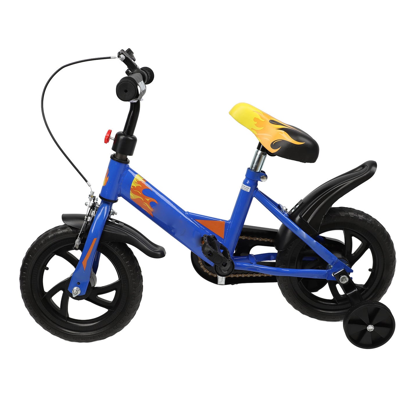 12 Inch Children Bike Professional Integrated Design Lightweight Kids Bike with Training Wheel for Ages 1‑5 Years Old Blue