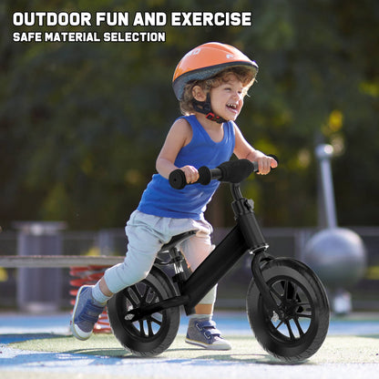 12 inch Kids Balance Bike with Colorful Lighting up Wheels No Pedal Bikes for Toddlers Boys Girls