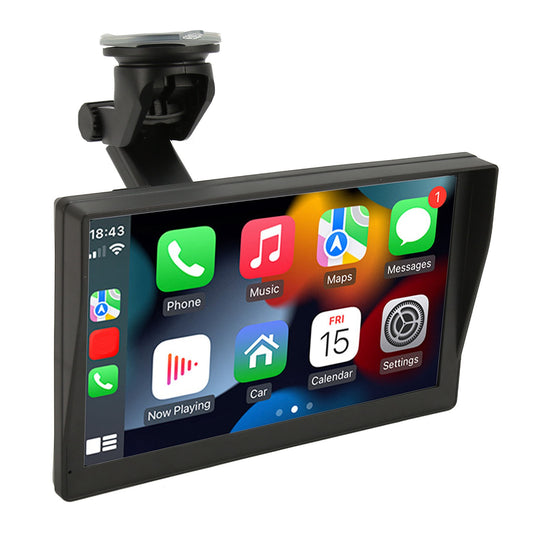 9 inch Portable Wireless Carplay Screen for Car & Android Auto Touchscreen with Mirror Link, 1080P Dash Cam, Backup Camera, Navigation, Car Stereo, Bluetooth, Voice Control, Car Audio Receivers