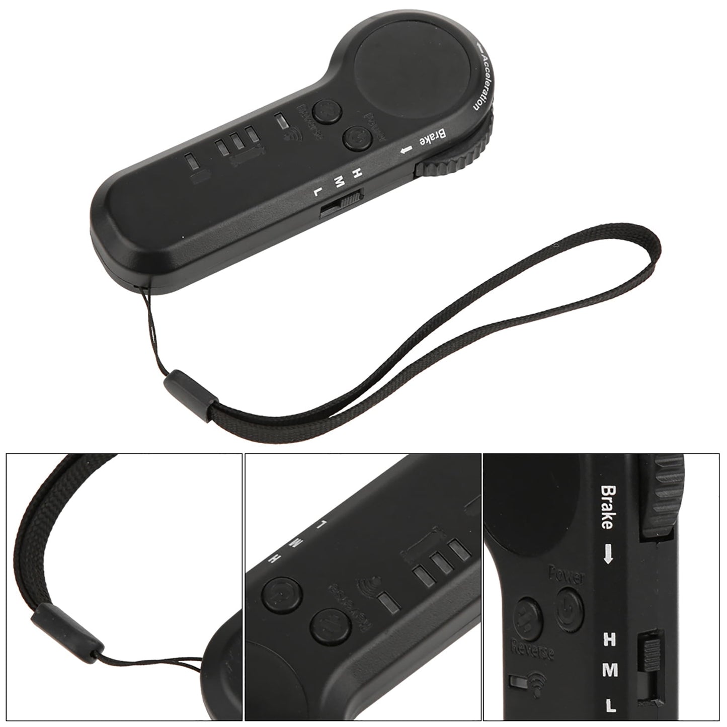 Eotvia Electric Four-Wheel Skateboard Remote Control,Universal PP Remote Control Accessory with Power Supply Indicator Light for Electric Four-Wheel Skateboard