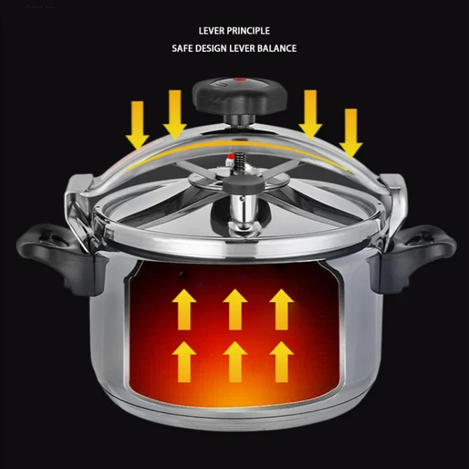 4.3 Quart Pressure Cooker Stove Fast Cooker Stovetop Pot for Gas or Electric Stoves