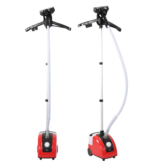 Standing Steamer with Garment Hanger 0.5-Gallon Water Tank with Fabric Brush and Wheels