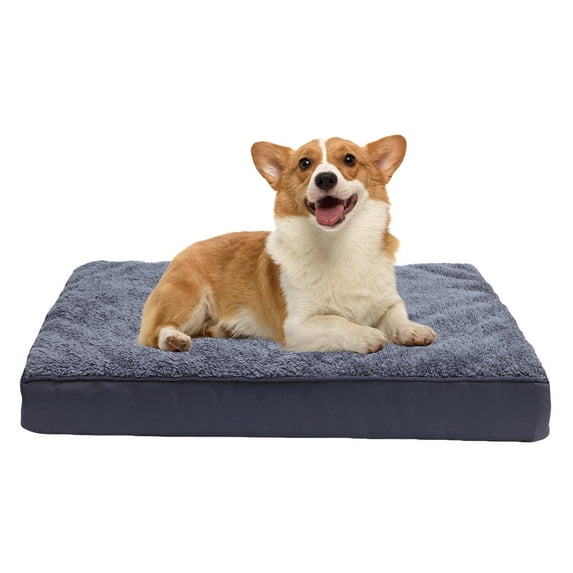 Dog Bed Washable Comfortable Dog Crate Pad Waterproof Non Slip Kennel Mat S Size, 30"x20'', 27.55lb Load Bearing