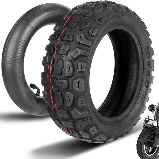 Eotvia 10in Electric Scooter Tire with 10x2.5in Inner Tube Inflatable Rubber Tyre Replacement 255x80 Outer Tube