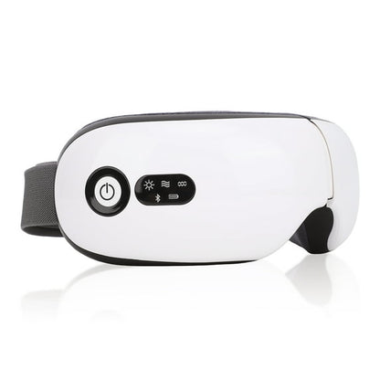 Eye Massager with Heat Rechargeable Hot Compress Eye Massage Machine with Bluetooth Speaker for Travel Office Home