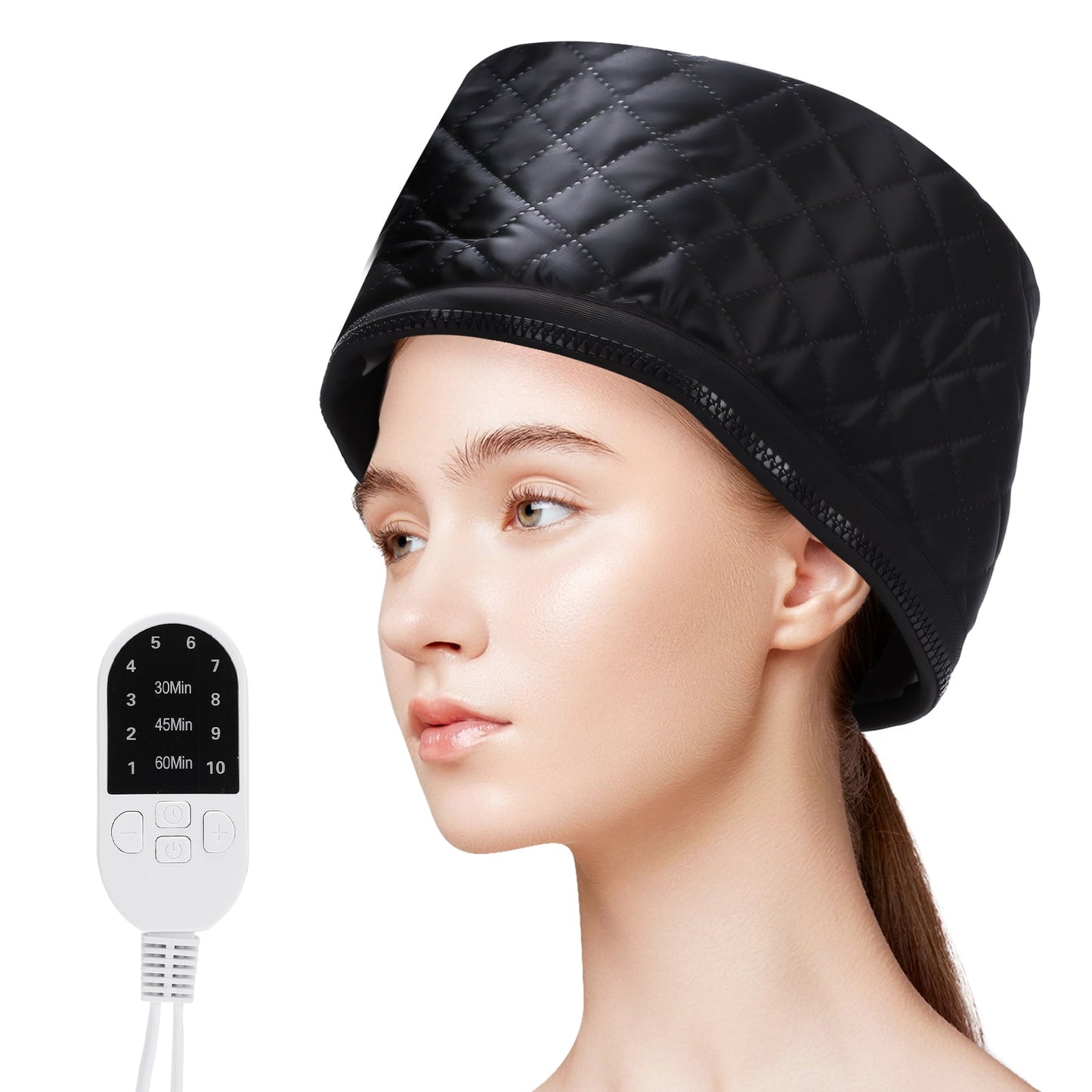 Hair Deep Conditioning Heat Cap Hot Spa Heats Up Quickly Heated Cap Full Head Coverage for Home Use
