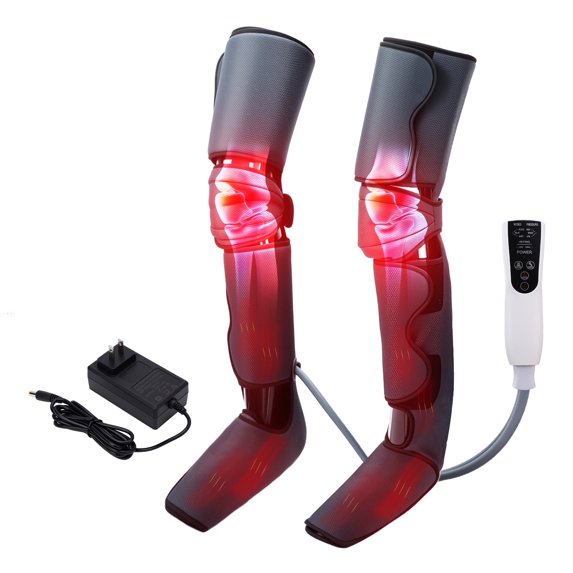 Leg Air Compression Massager with Heat, Foot and Calf Thigh Massage, 3 Modes and 3 Heating, Circulation Compression Boots Gift for Women, Wife, Mom