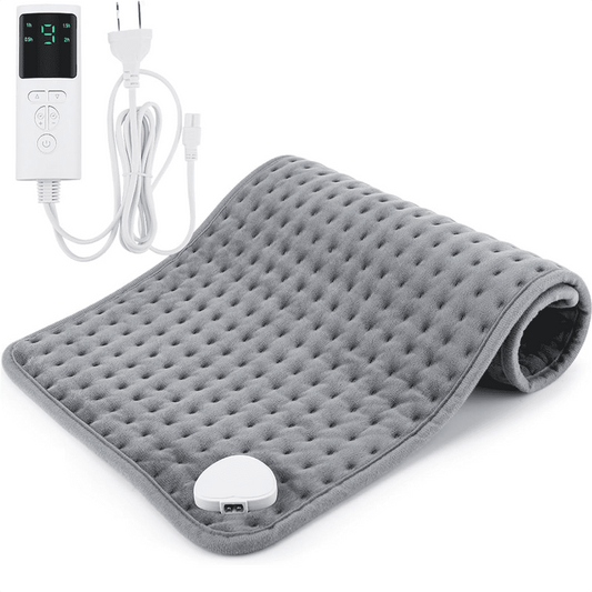 Heating Pad for Back Pain Relief, 15.7"x31.5" Electric Heating Pad with Auto Shut off/LCD Controller, Heating Pad with 10 Heating Levels & 4 Time Settings for Back Neck Shoulder Stress Cramps Relief