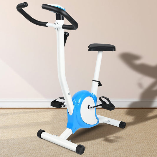 Indoor Cycling Bike, Magnetic Stationary Exercise Bike with Adjustable Resistance, Cycling Bicycle with Adjustable Seat and LCD Monitor for Indoor Cardio Workout, Max Weight 264 LBS