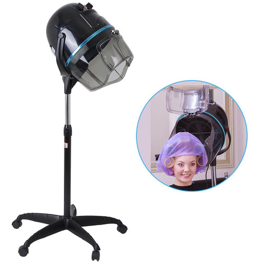 Ymiko Stand Hair Dryer Adjustable Hooded Floor Hair Bonnet Dryer Salon Hair Styling Tool US 110V, Adjustable Hooded Floor Dryer, Salon Hair Styling Tools