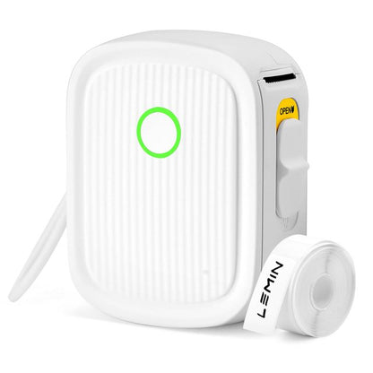 Label Maker Machine Portable Bluetooth Label Printer with Tape Wireless Mini Label Makers with Multiple Templates Rechargeable Inkless Thermal Sticker Small Labeler for Organizing Office Home, White