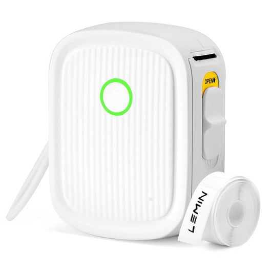 Label Maker Machine Portable Bluetooth Label Printer with Tape Wireless Mini Label Makers with Multiple Templates Rechargeable Inkless Thermal Sticker Small Labeler for Organizing Office Home, White