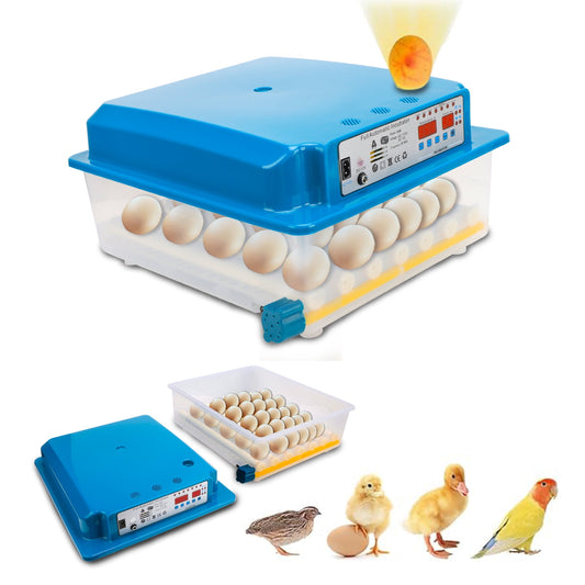 Mgaxyff Egg Incubator with Automatic Egg Turning and Humidity Monitoring, Incubator for Chicken Eggs, 36 Eggs Incubator with Egg Candler, for Duck Eggs Quail Eggs, Record incubation day