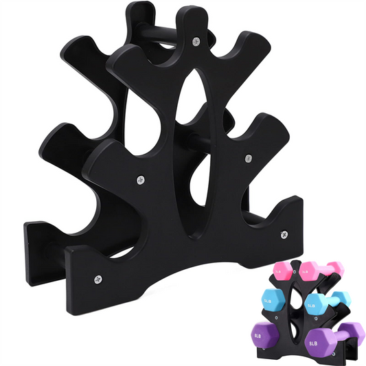 Dumbbell Rack Dumbbell Stand 3 Tier Dumbbell Rack Weight Rack Triangular Dumbbell Rack Stand 3 Tier Weight Hoder 23x22.5x8.5cm For Home Gym Exercise