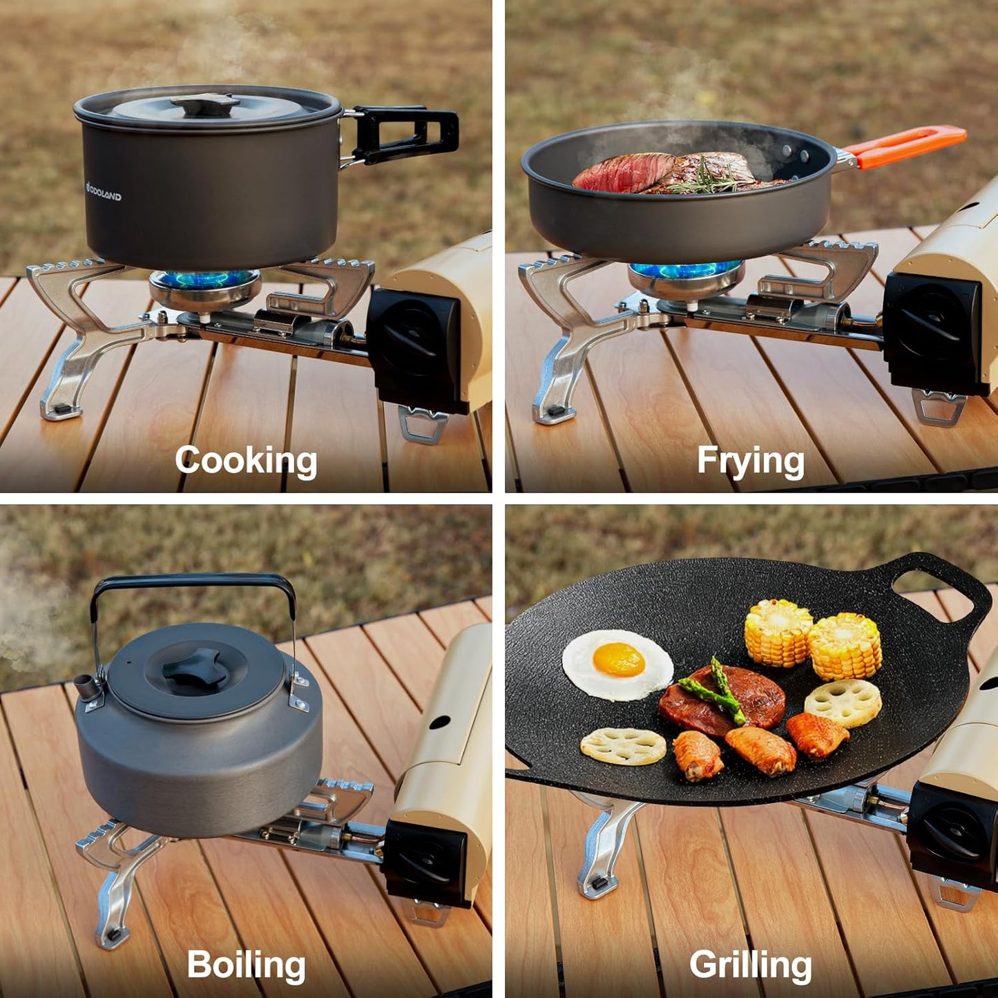 Foldable Portable Butane Stove Camping Stove Outdoor Gas Stove with Storage Bag Adventure suitable for Picnic/Backpacking Hiking/Home Travel