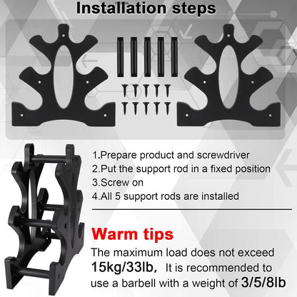 Dumbbell Rack Dumbbell Stand 3 Tier Dumbbell Rack Weight Rack Triangular Dumbbell Rack Stand 3 Tier Weight Hoder 23x22.5x8.5cm For Home Gym Exercise