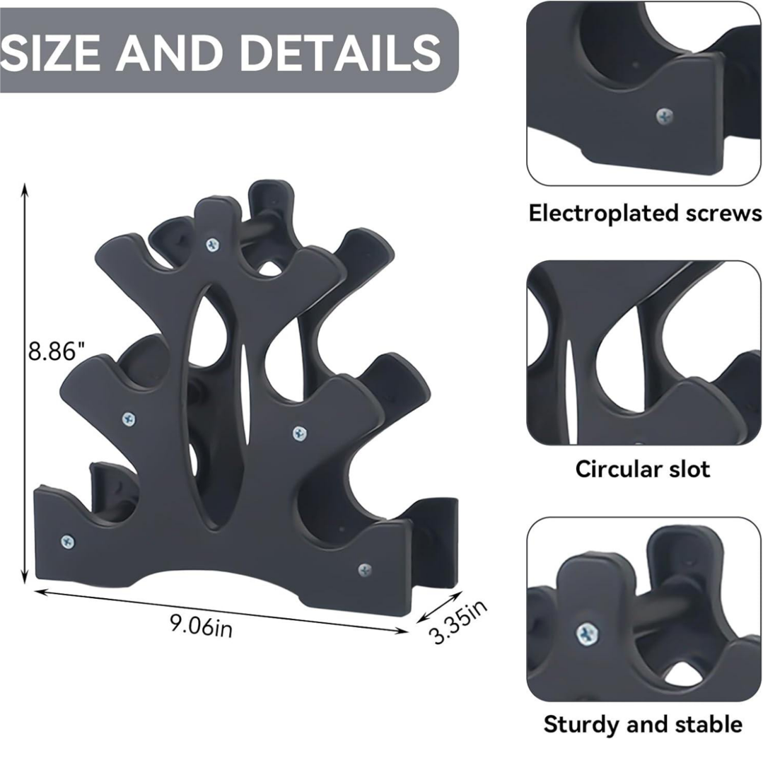Dumbbell Rack Dumbbell Stand 3 Tier Dumbbell Rack Weight Rack Triangular Dumbbell Rack Stand 3 Tier Weight Hoder 23x22.5x8.5cm For Home Gym Exercise
