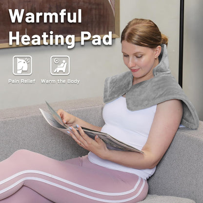 Shoulder And Neck Heating Blanket Electric Heating Pad Adjustable Temperature Electric Heated Neck Wrap For Home Office Travel