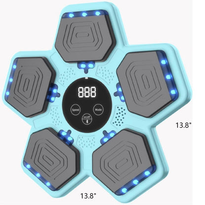 Music Boxing Machine for Kids, Smart Bluetooth Boxing Machine with Boxing Gloves, Wall Mounted Electronic Boxing Training Punching Equipment with Display Screen, Workout Machine for Home Indoor Gym