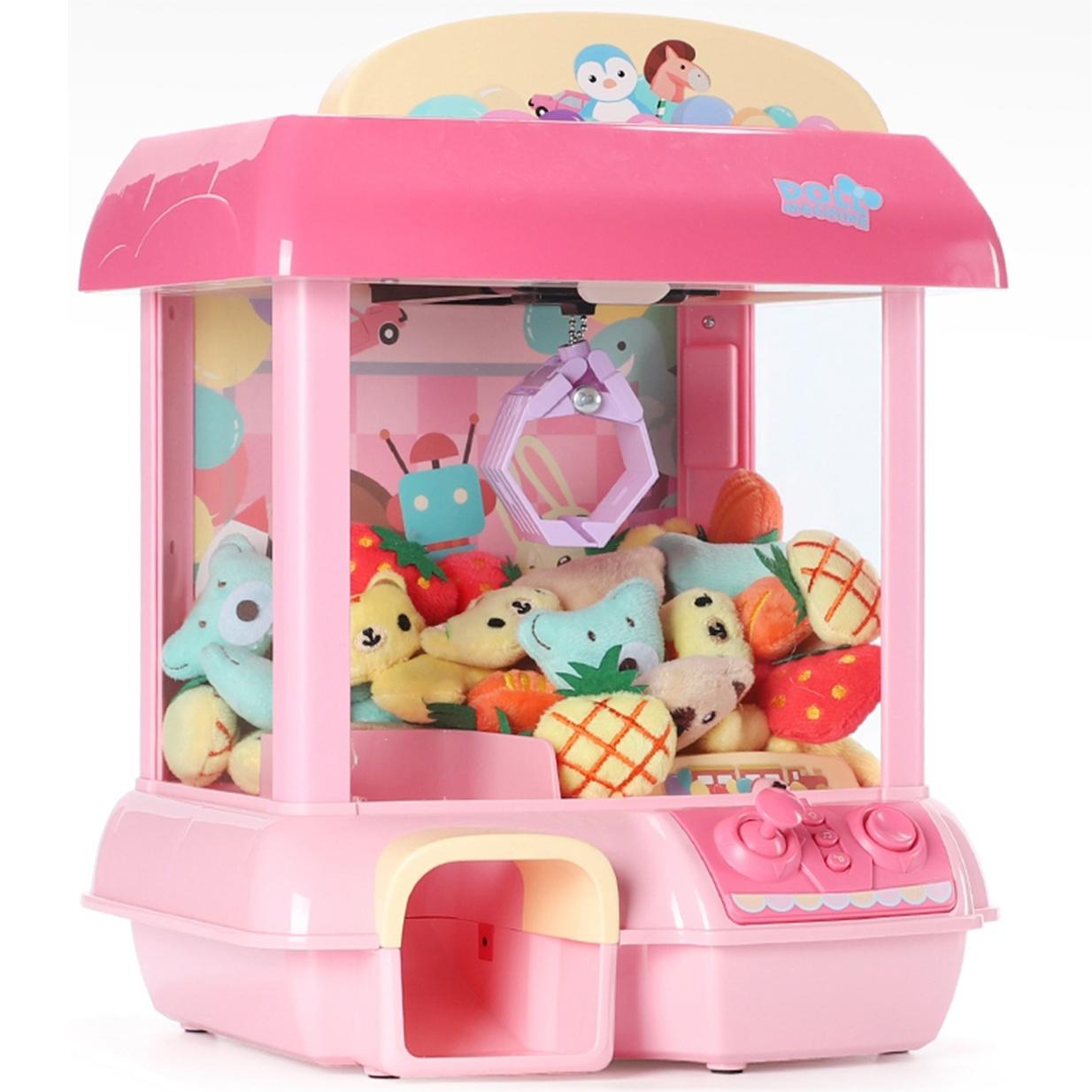 Automatic Claw Machine, Vending Prize Machine Dispenser with LED Light & Adjustable Sound,Christmas Birthday Gift for Boys Girls Age 3+ Exercise Hand-Brain