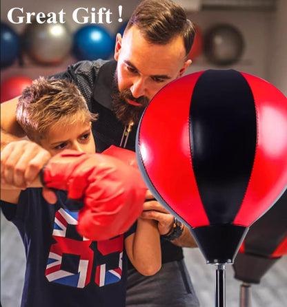 Eotvia Punching Bag for Kids, Freestanding Boxing Set with Junior Gloves, 41 Inch Height Adjustable Punching Bag with Stand, Sport Game Toys for Boys Girls 3-10 Years Perfect for Exercise and Fitness