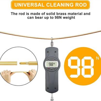 58 Pieces Gun Cleaning Kit, Universal Gun Cleaning Kit for All Caliber Pistol Rifle Handgun Shotgun, Hunting Cleaning Kits with Brass Rods and Tough Carrying Case, Gun Accessories Gifts for Men