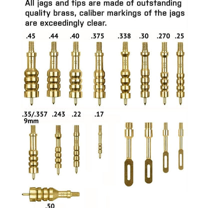 58 Pieces Gun Cleaning Kit, Universal Gun Cleaning Kit for All Caliber Pistol Rifle Handgun Shotgun, Hunting Cleaning Kits with Brass Rods and Tough Carrying Case, Gun Accessories Gifts for Men