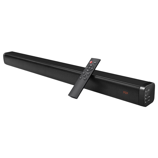 Sound Bar for TV, 40W TV Speaker Soundbar 30 inch Surround Sound System with ARC, Optical, AUX and Remote, Bluetooth 5.0 Stereo Sound for Home Theater PC Gaming Projectors, Wall Mountable