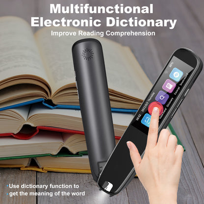 Bluetooth WiFi Scan Reader Pen for Dyslexia, Text to Speech Pen, Portable 131 Language Translator Device for Language Learners Business Students Adults Traveler