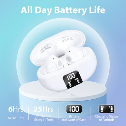 Wireless Earbuds Language Translator Earbuds Support 100+ Languages, LED Power Display Bluetooth Headphones with Touch Control Fit for IOS & Android for Music Calling Gaming Sports