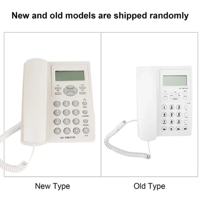 Corded Phone, Noise Cancelling Clear Sound Corded Phone With Speakerphone Hands Free Call ABS Real Time Date For Homes For Offices