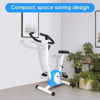 Indoor Cycling Bike, Magnetic Stationary Exercise Bike with Adjustable Resistance, Cycling Bicycle with Adjustable Seat and LCD Monitor for Indoor Cardio Workout, Max Weight 264 LBS