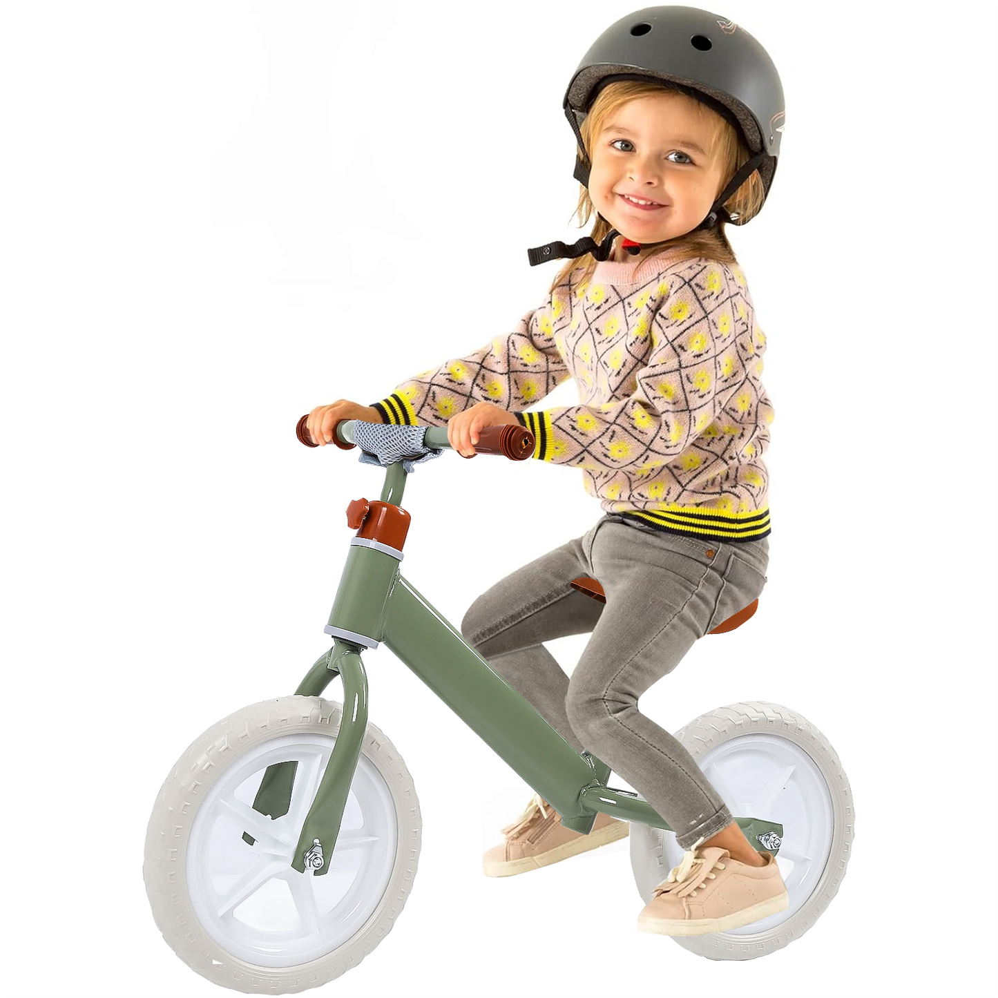 Eotvia Toddler Bike, Lightweight 11" Kids Balance Bike with Adjustable Seat and Handlebar, No Pedal Toddler Bicycle Ride on Toys for Toddlers, Toddlers Balance Bike for 1 to 4 Years Old Boys Girls