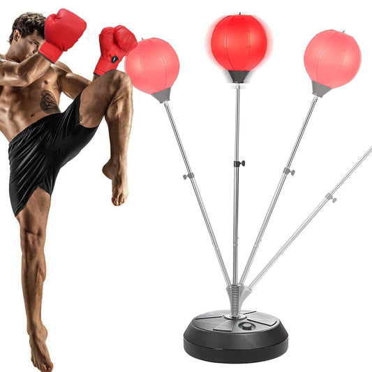 Eotvia Punching Bag for Adults, Freestanding Boxing Set with Gloves, 55 inch Height Adjustable Punching Bag with Stand, Sport Game Toys for Kids Teens Junior Adults Perfect for Exercise and Fitness