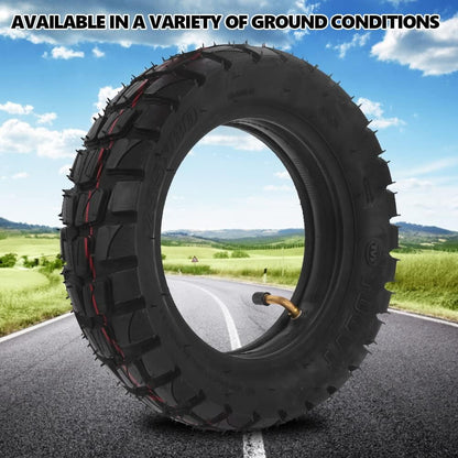 Eotvia 10in Electric Scooter Tire with 10x2.5in Inner Tube Inflatable Rubber Tyre Replacement 255x80 Outer Tube