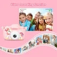 Kids Video Camera 1080P HD Digital Selfie Camera with 32GB SD Card, Silicone Cover, Christmas Birthday Gifts for Boys Girls 3-12 Years