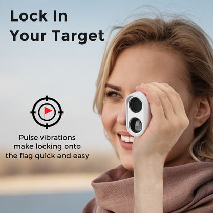 Golf Rangefinder with Slope, 1200 Yards Laser Golf Rangefinder, 6X Magnification, USB Rechargeable Golf Laser Rangefinder with Flag Lock Magnetic, Laser Rangefinder for Hunting Golfing, Gift for Teen