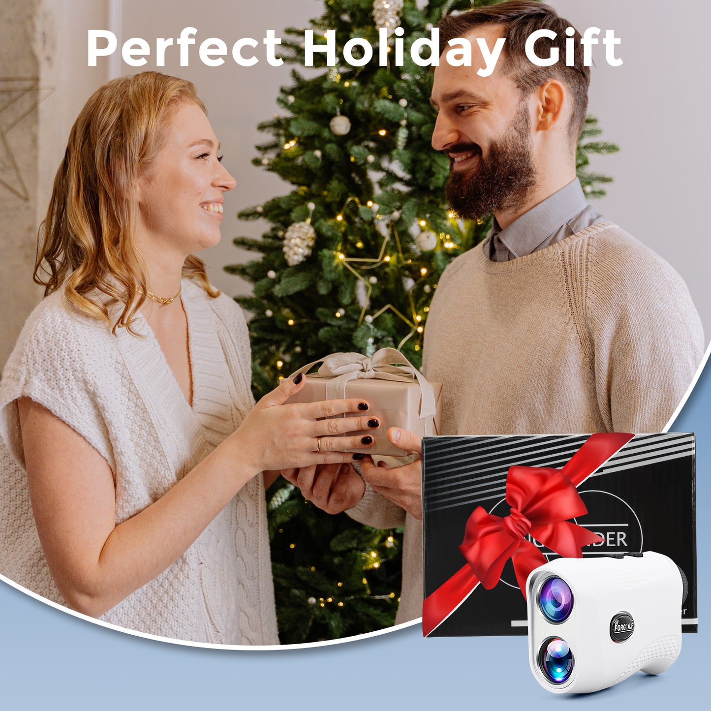 Golf Rangefinder with Slope, 1200 Yards Laser Golf Rangefinder, 6X Magnification, USB Rechargeable Golf Laser Rangefinder with Flag Lock Magnetic, Laser Rangefinder for Hunting Golfing, Gift for Teen