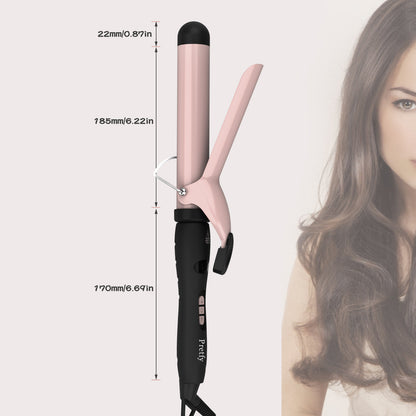 1.25in Ceramic Barrel Automatic Rotating Curling Iron, Digital Temp Control, Curling Wand Fast Heat Up, Auto Shut Off for Waves, Beach Curls for Women, Ideal Gift