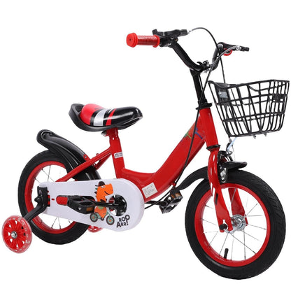 12 inch Kids Bike with Training Wheels, 2-in-1 Kids Bicycle with Adjustable Handlebar/Seat, Toddler Bike Gift for Boys Girls Kids Toddlers 1-5 YO,Blue