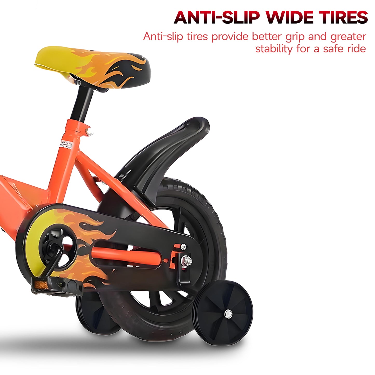 12 inch Kids Bike with Training Wheels, 2-in-1 Kids Bicycle with Adjustable Handlebar/Seat, Toddler Bike Children Bike Christmas Birthday New Year Gift for Boys Girls Kids Toddlers 1 to 5 Years Old