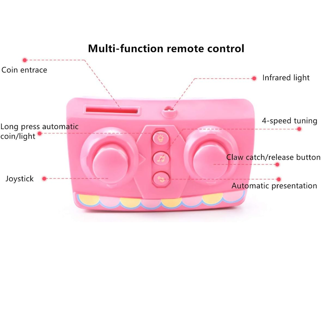 Automatic Claw Machine, Vending Prize Machine Dispenser with LED Light & Adjustable Sound,Christmas Birthday Gift for Boys Girls Age 3+ Exercise Hand-Brain
