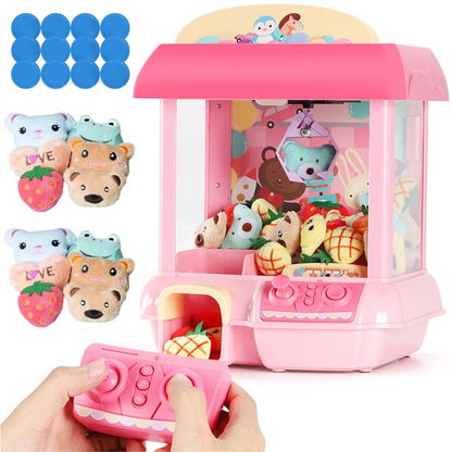 Automatic Claw Machine, Vending Prize Machine Dispenser with LED Light & Adjustable Sound,Christmas Birthday Gift for Boys Girls Age 3+ Exercise Hand-Brain