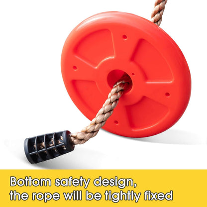 Tree Swings for Kids, 3-in-1 Climbing Rope with Platforms and Disc Seat Swing Set, Outside Toys for Kids Over 3 Years Old, Indoor Outdoor Swing for Tree Outside Treehouse, 220 lbs Weight Capacity