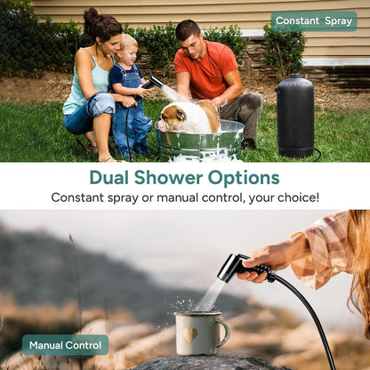 Portable Camping Shower, Leak Proof 3 Gallon Camping Shower with Foot Pump, Pressure Camping Shower Bag with Storage Bag,Easy Set up Large Water Inlet Outdoor Shower for Camping Beach Hiking Climbing