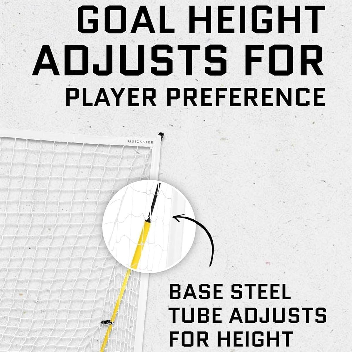 Eotvia Soccer Goals for Backyard, Portable 8 Ft. x 5 Ft. Soccer Goal Net for Kids Adults, Folding Soccer Goal with Carry Bag, Football Soccer Training Equipment Includes 4 Ground Stakes, Steel Frame